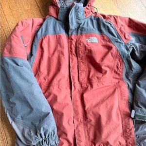 The North Face HYVENT Red and Gray Jacket mens XL